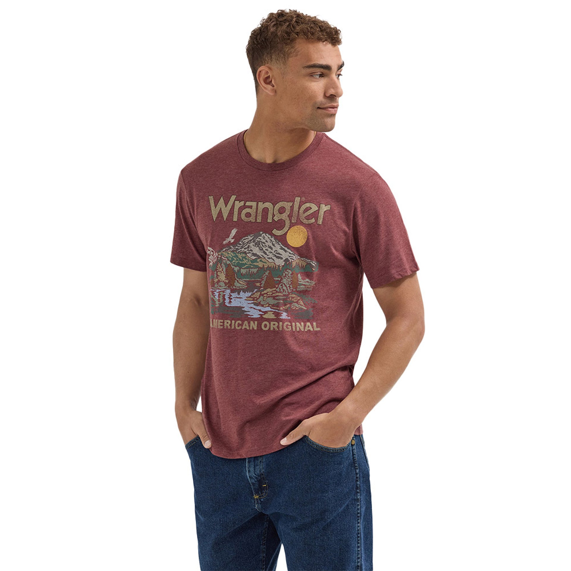 Men's Wrangler® Short Sleeve T-shirt - Regular Fit 2353909 - Crazy House Western Wear