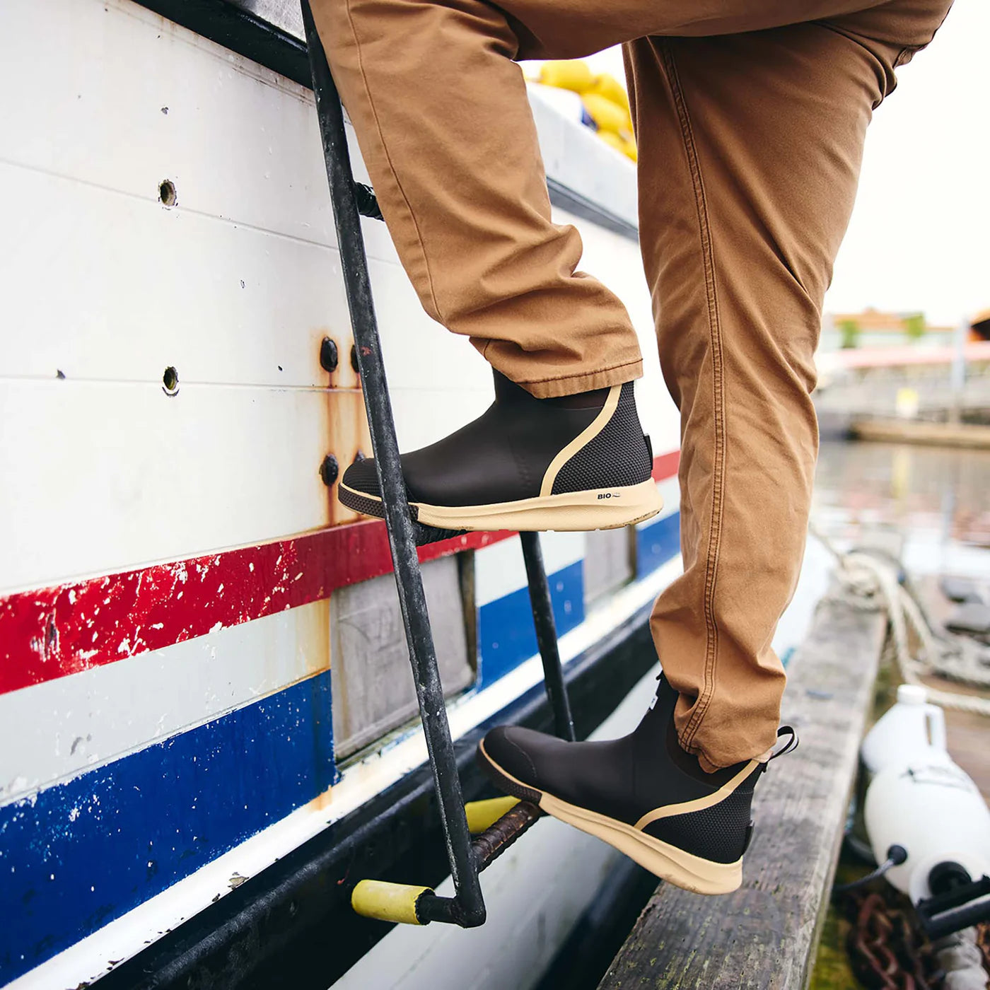 Men's XTRATUF Brown Ankle Deck Boot Sport XADSM901