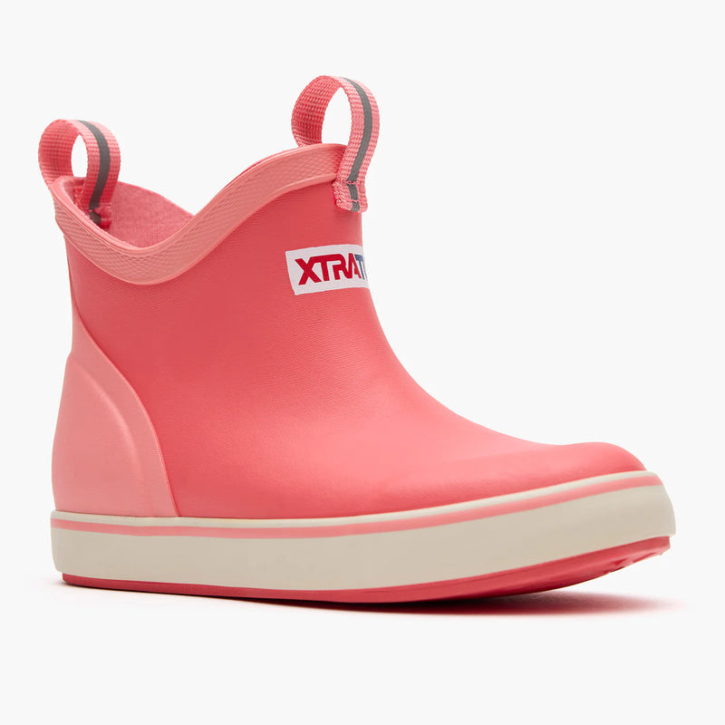Girl's Xtratuff Ankle Deck Boots - Coral XKAB401Y