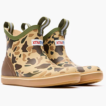 Kid's XTRATUF Duck Camo Ankle Deck Boot XKABDCMY