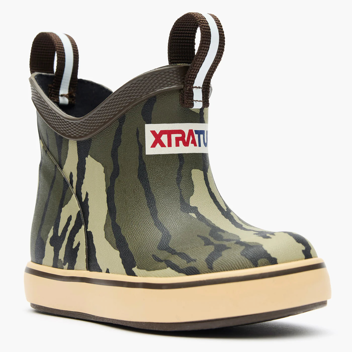 Kids' XTRATUF Mossy Oak® Bottomland Ankle Deck Boot XKABMOB