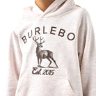 Boy's Burlebo Heather Oatmeal Whitetail Deer Fleece Hoodie