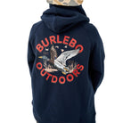 Boy's Burlebo Navy Old School Duck Hunt Fleece Hoodie
