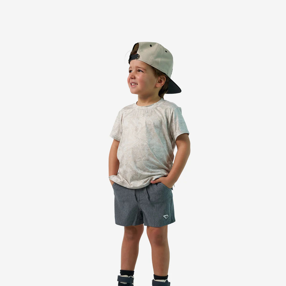 Boy's Burlebo Ivory Digi Camo Go To T-shirt Y-GTT-DIGC-IVR