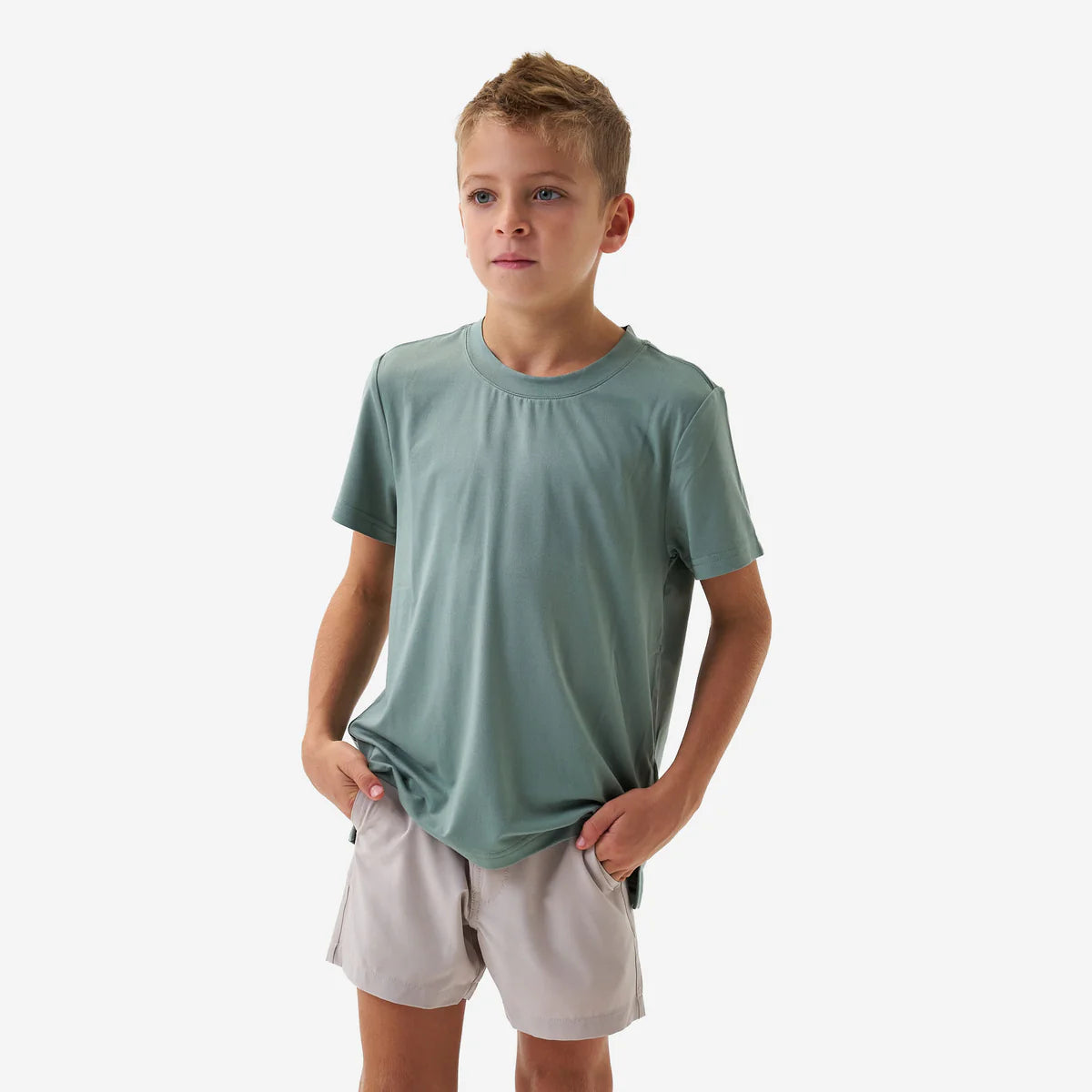 Boy's Burlebo Sage Go To T-shirt Y-GTT-SGE
