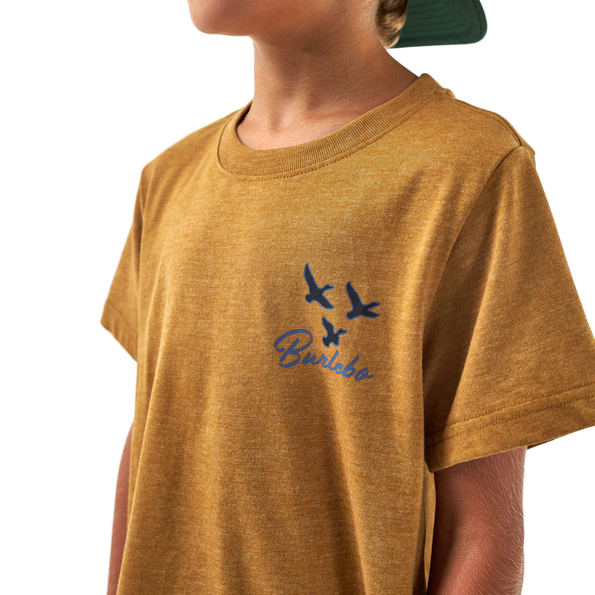 Boy's Burlebo Short Sleeve Tee Duck and Dogs Light Brown Y-SST-DKDG-LB