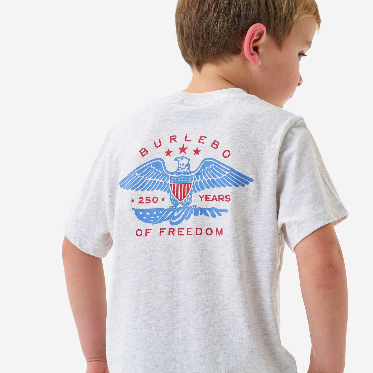 Boy's Burlebo Oatmeal Eagle Outdoors Short Sleeve T-shirt Y-SST-EAGO-OAT