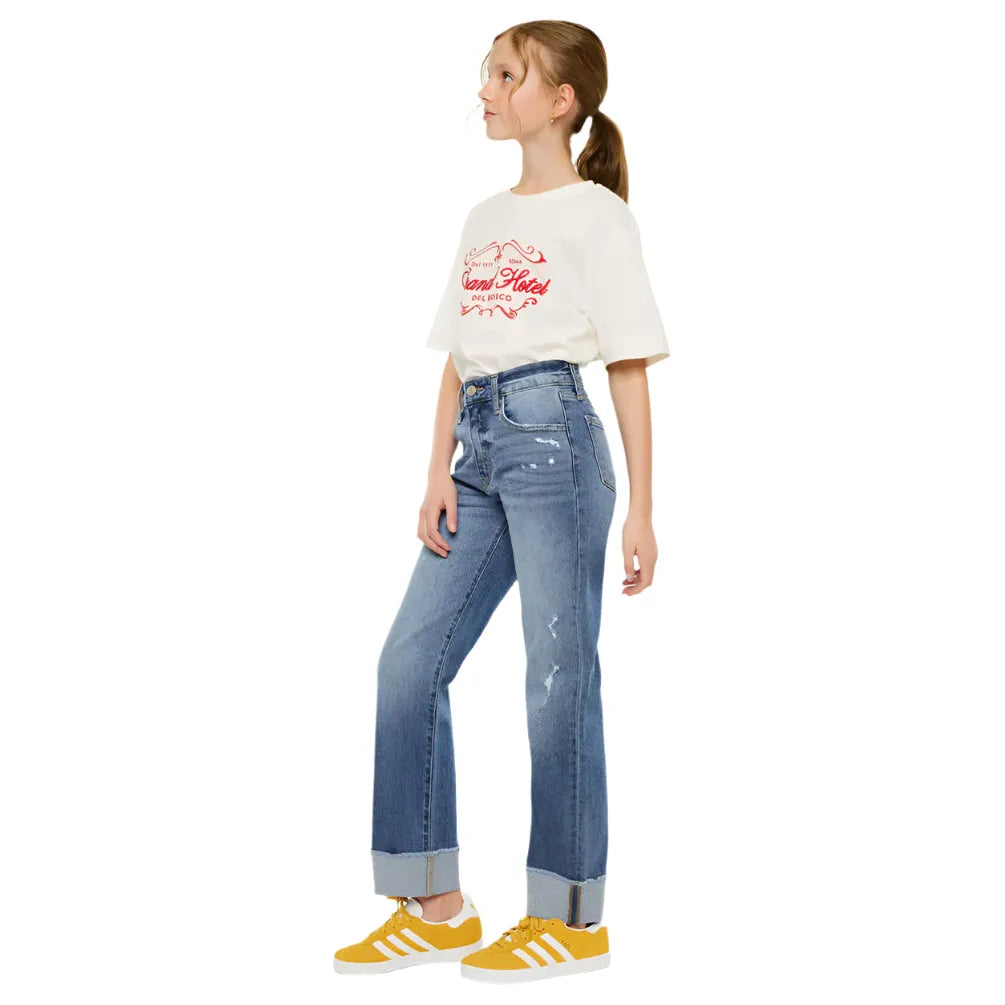 Girl's KanCan Nia High Rise Kids Straight Jeans YC20065M - Crazy House Western Wear