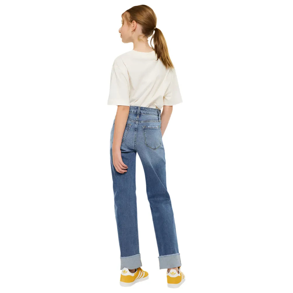 Girl's KanCan Nia High Rise Kids Straight Jeans YC20065M - Crazy House Western Wear