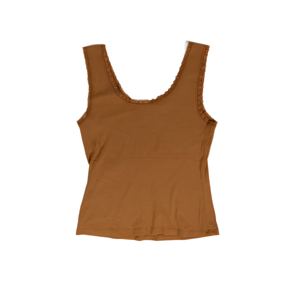 Women's Cognac Cream "Darlin" Tank Top