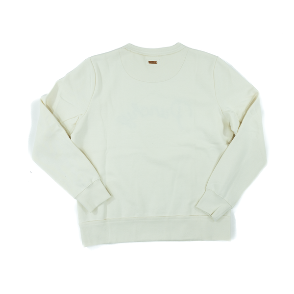 Women's Hooey Stallion Cream Crew Neck "Punchy" Embroidered Logo Pullover PH1327CR