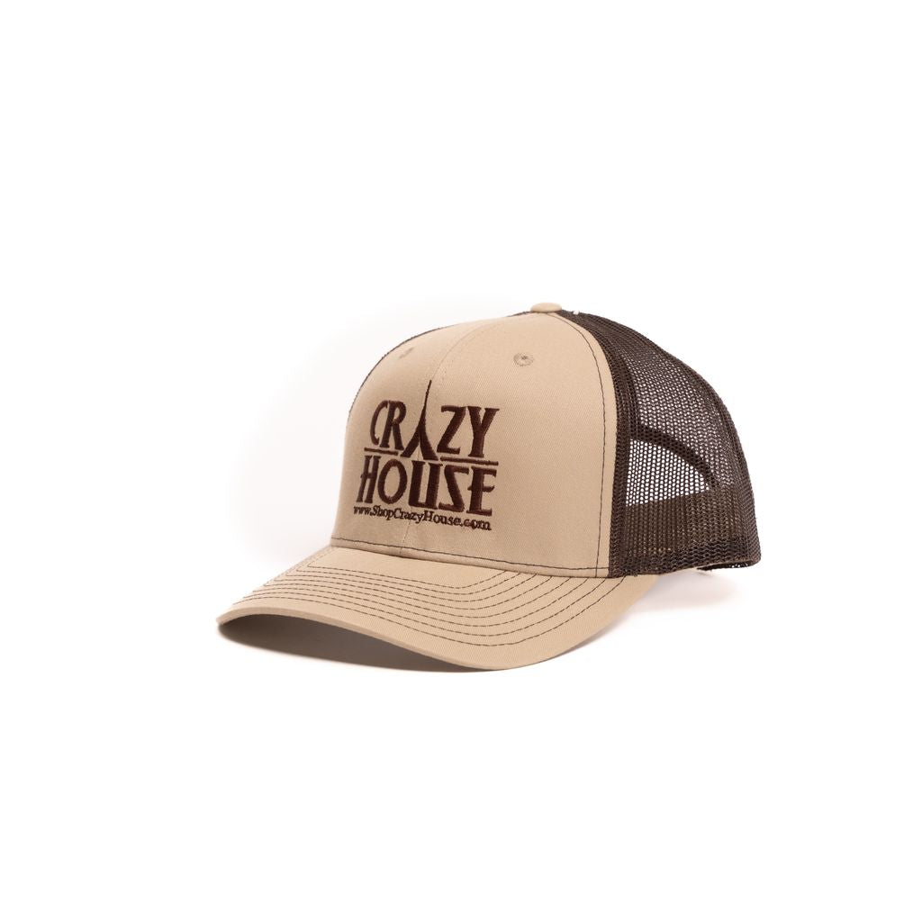 Crazy House Unisex Brown and Khaki Snapback with Stitching - Crazy House Western Wear
