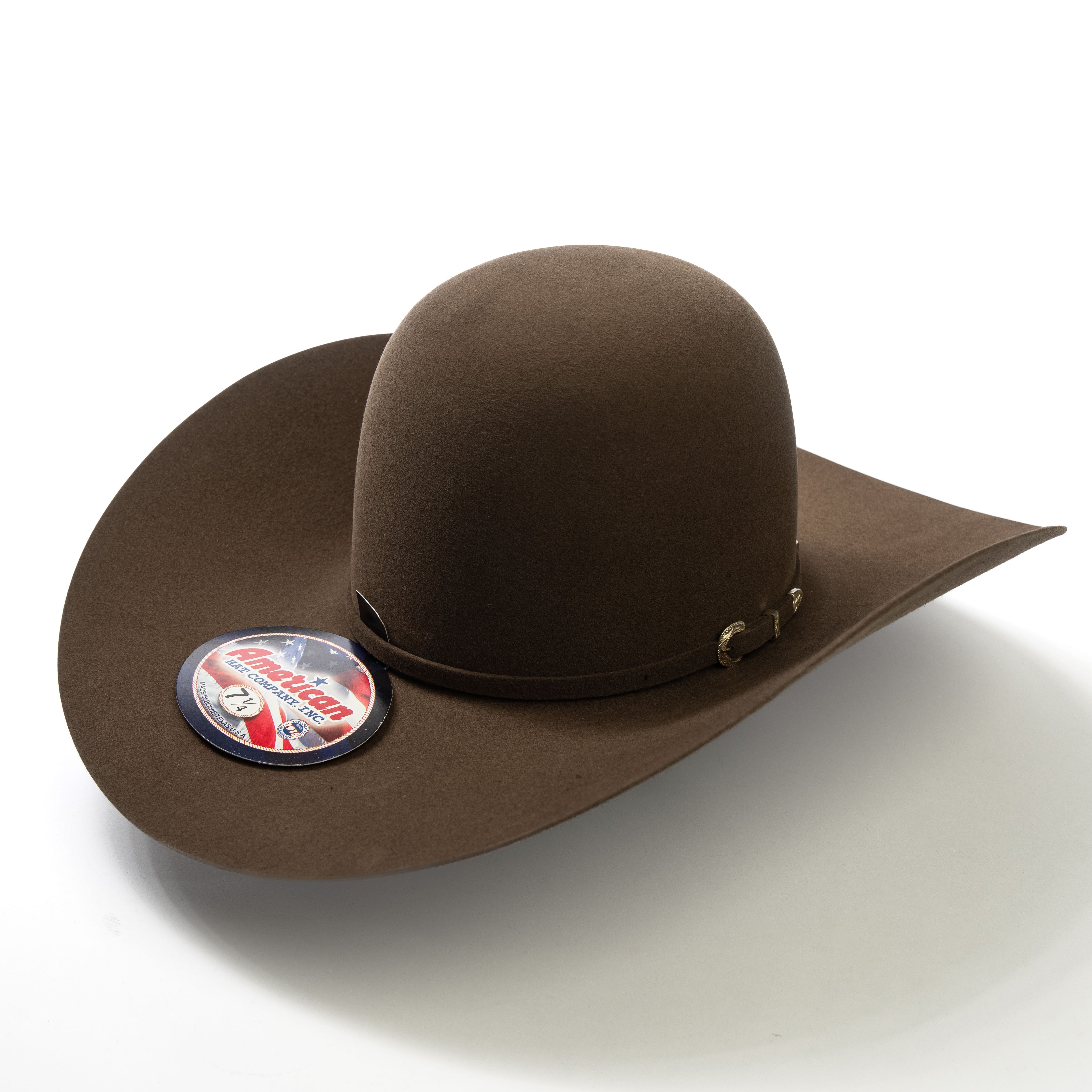 American 7X Pecan 4 1/2" Felt Hat - Crazy House Western Wear