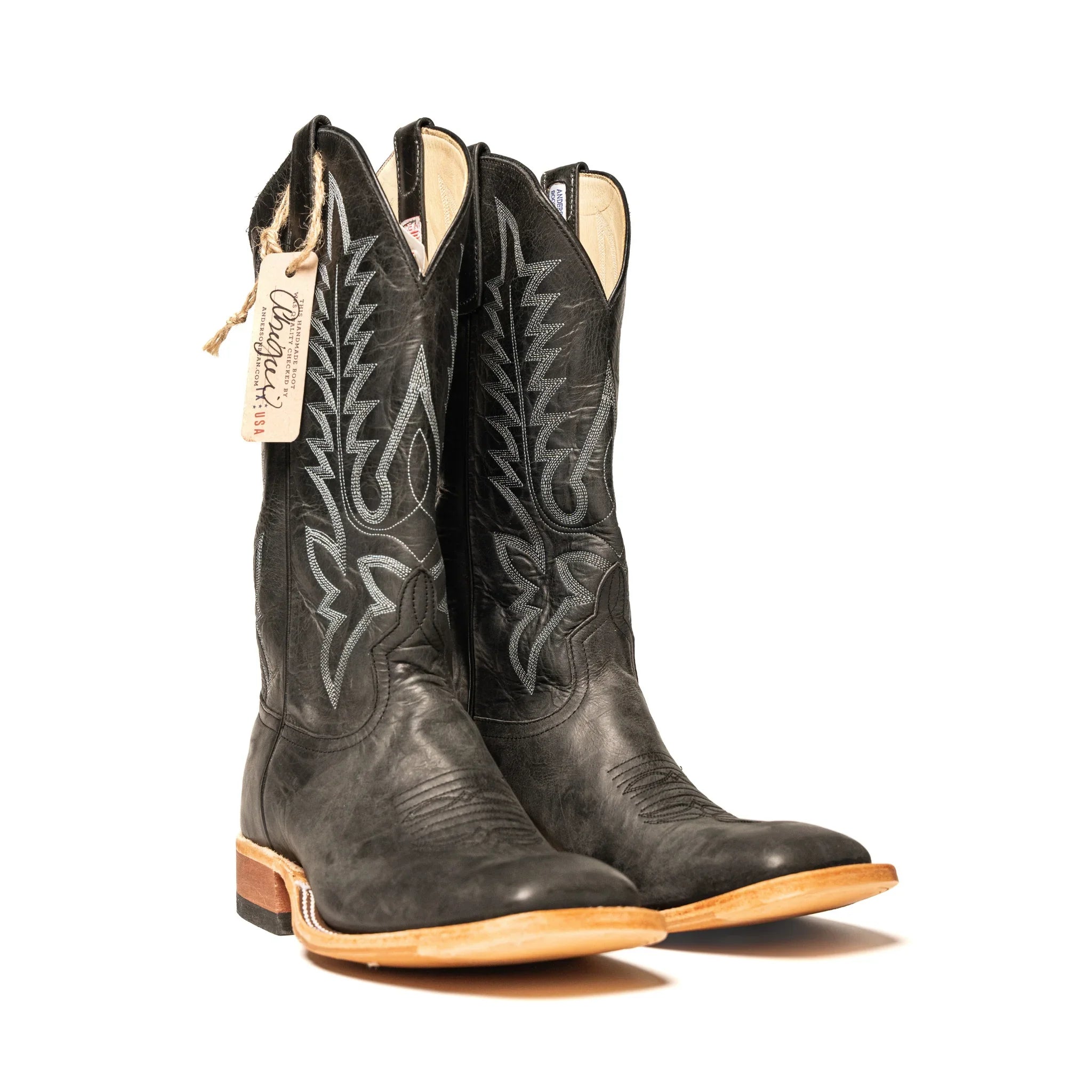 Anderson Bean Black Flynn with 13" Black Flynn Top S5002 - Crazy House Western Wear