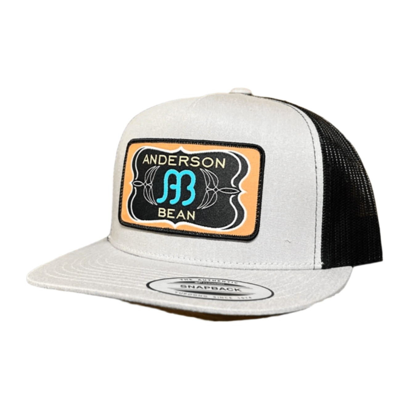 Anderson Bean Gray and Black Saloon Patch Cap RDHC-462 - Crazy House Western Wear