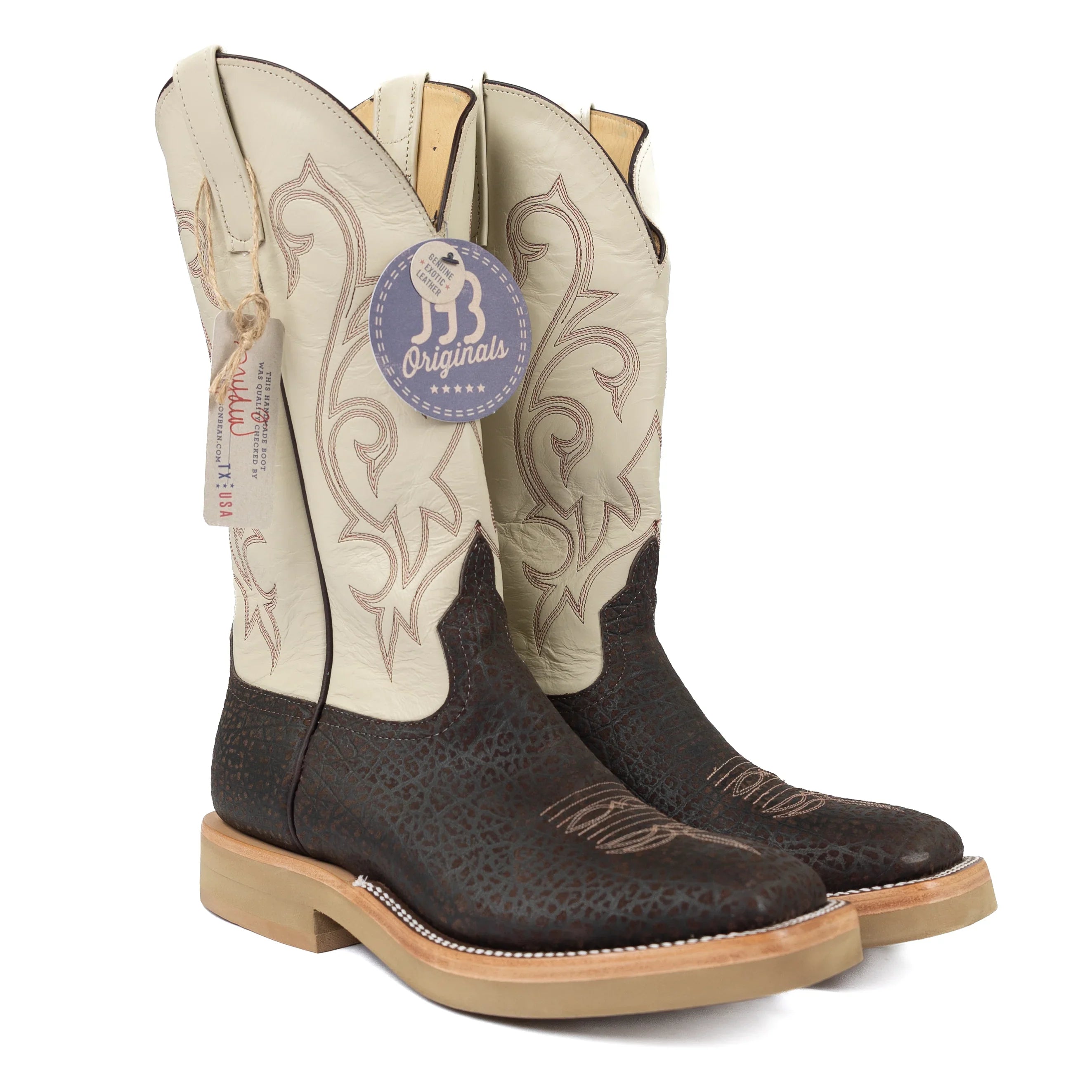Anderson Bean Chocolate Hungry Hippo Square Toe Boots