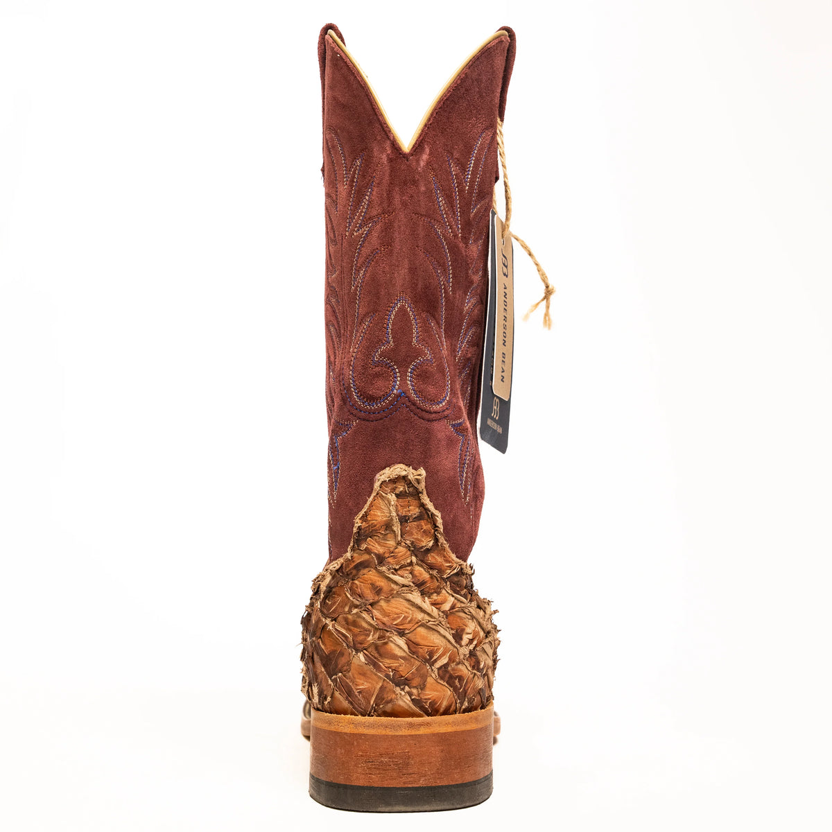 Anderson Bean Cigar Matte Big Bass with 13" Matador Suede Top - Crazy House Western Wear