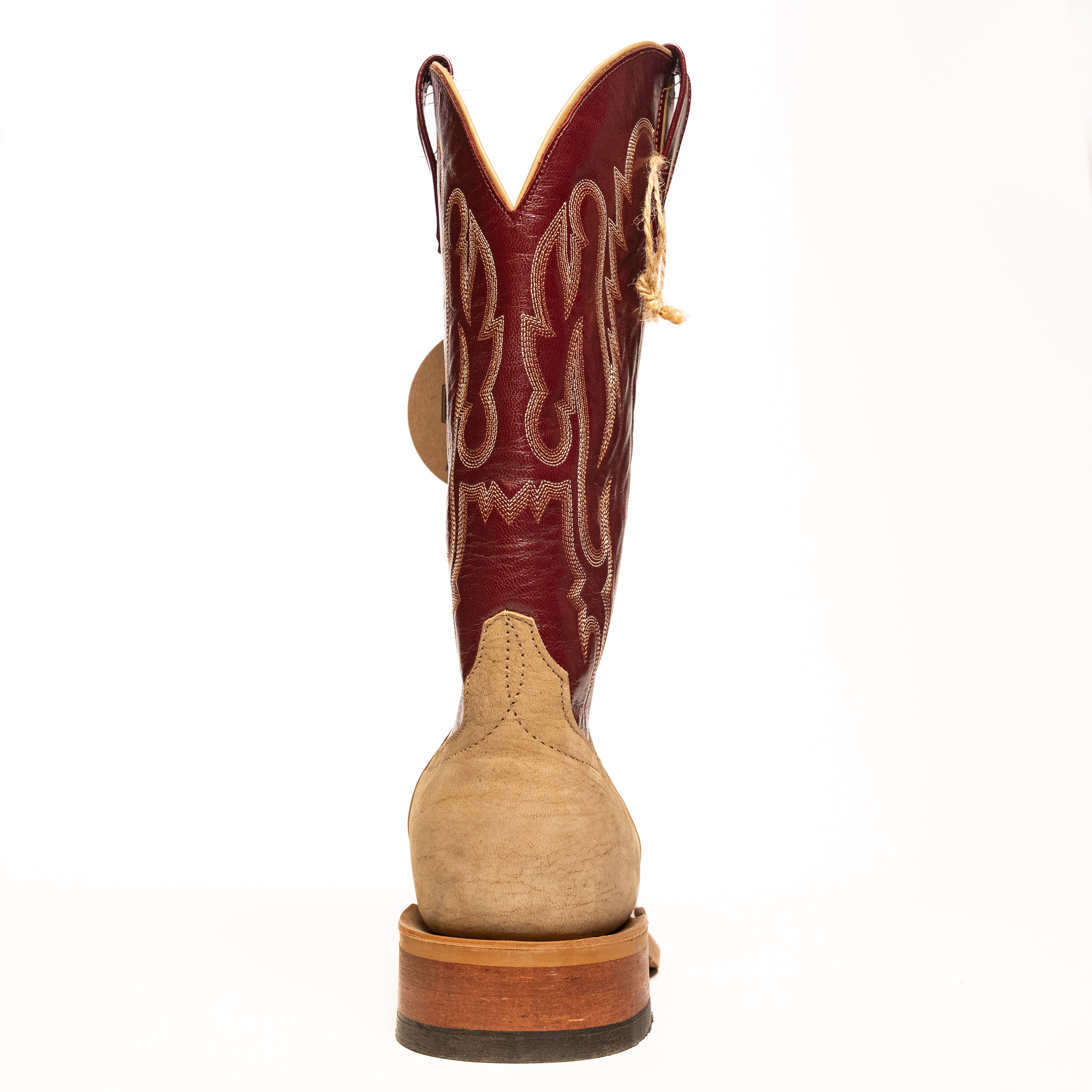 Anderson Bean Clay Washed Goat with 13" Sangria Top - Crazy House Western Wear