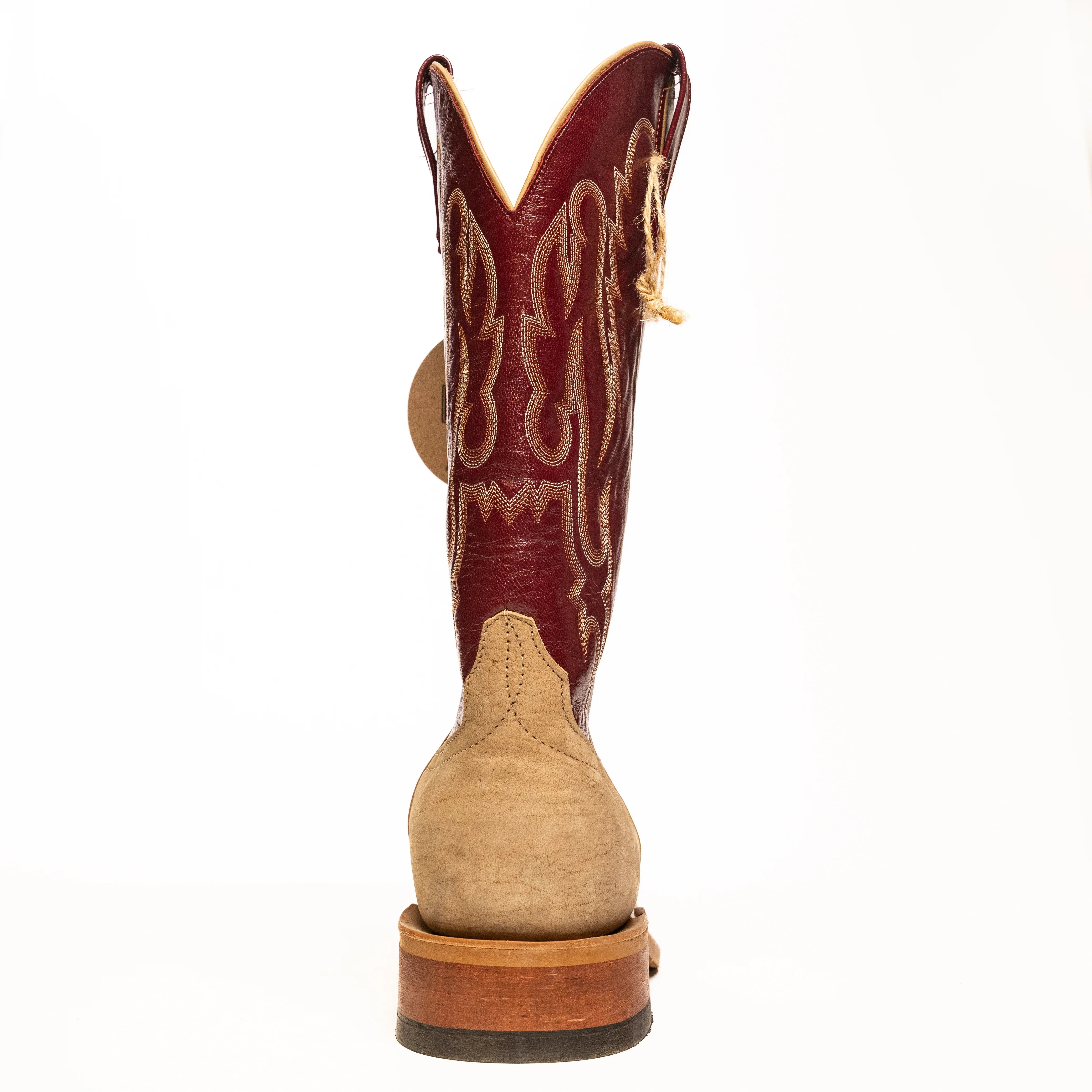 Anderson Bean Clay Washed Goat with 13" Sangria Top - Crazy House Western Wear
