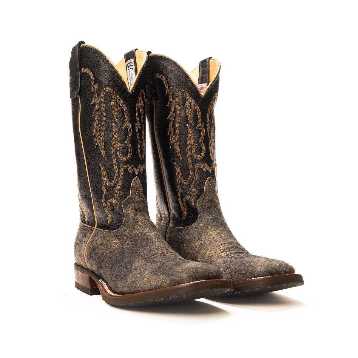 Anderson Bean Feral Sow with 13" Black Deercow Top - Crazy House Western Wear