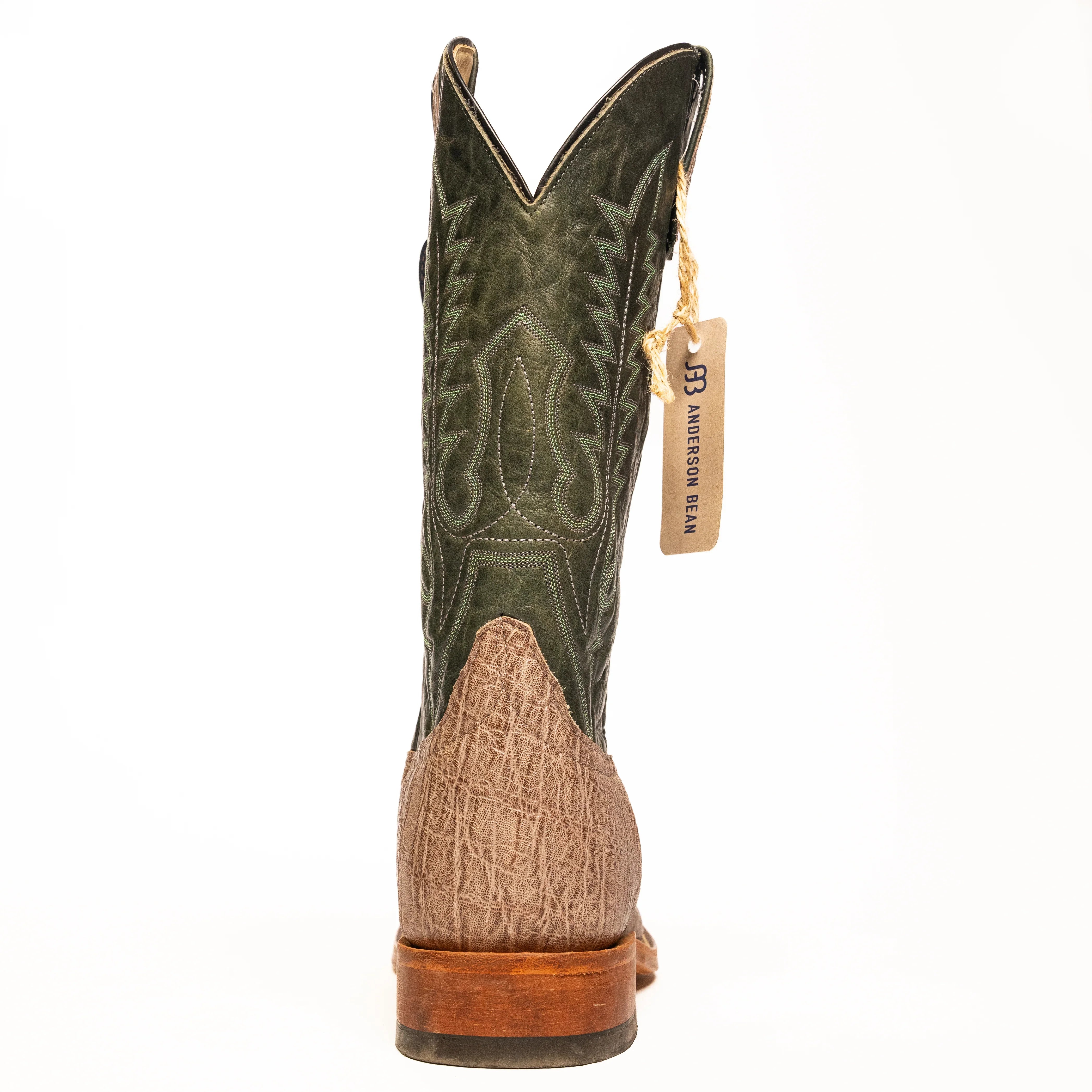 Anderson Bean Grand Elephant Kango with 13" Emerald Explosion Top - Crazy House Western Wear