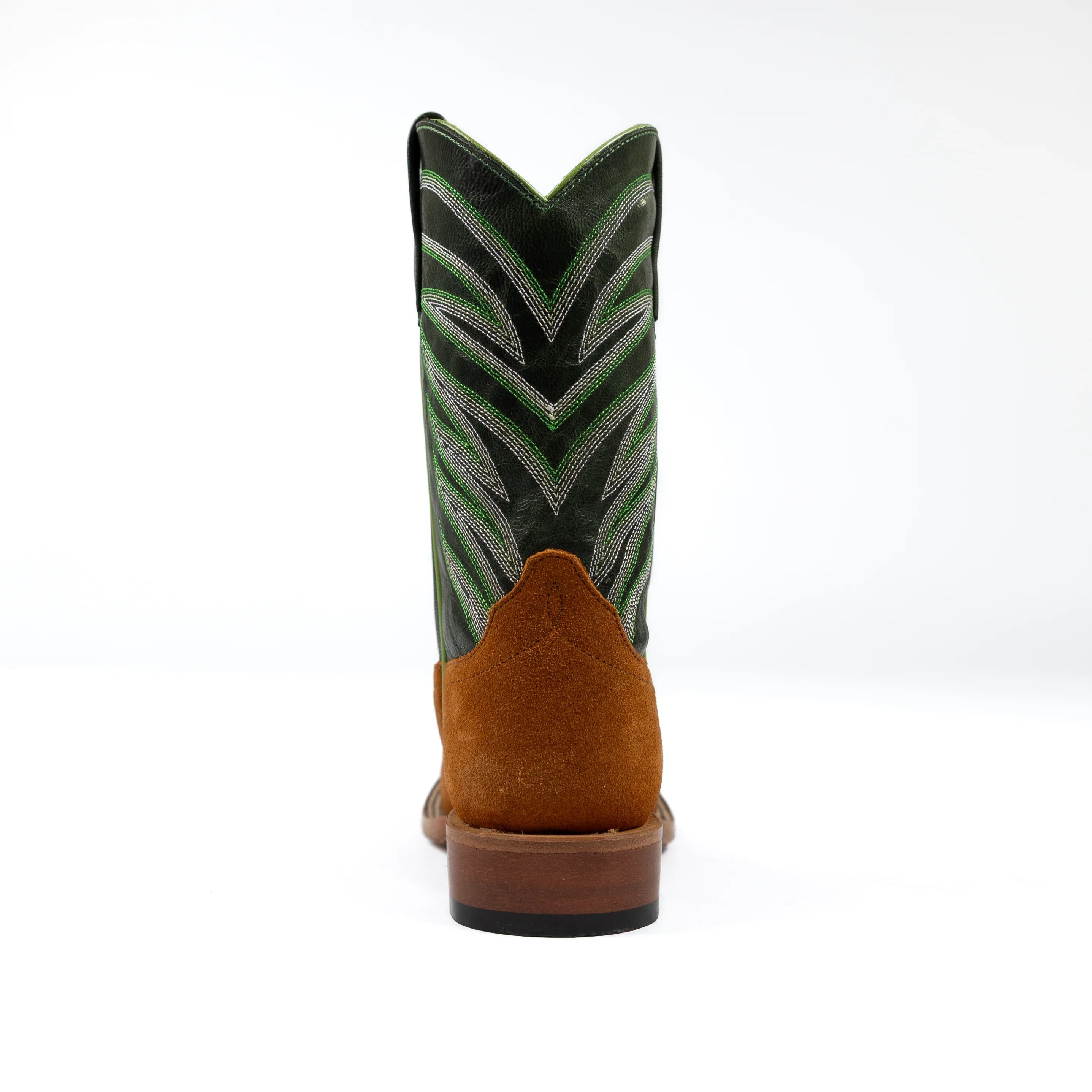 Anderson Bean Kids Tan Suede with Emerald Explosion Top ABK3012
