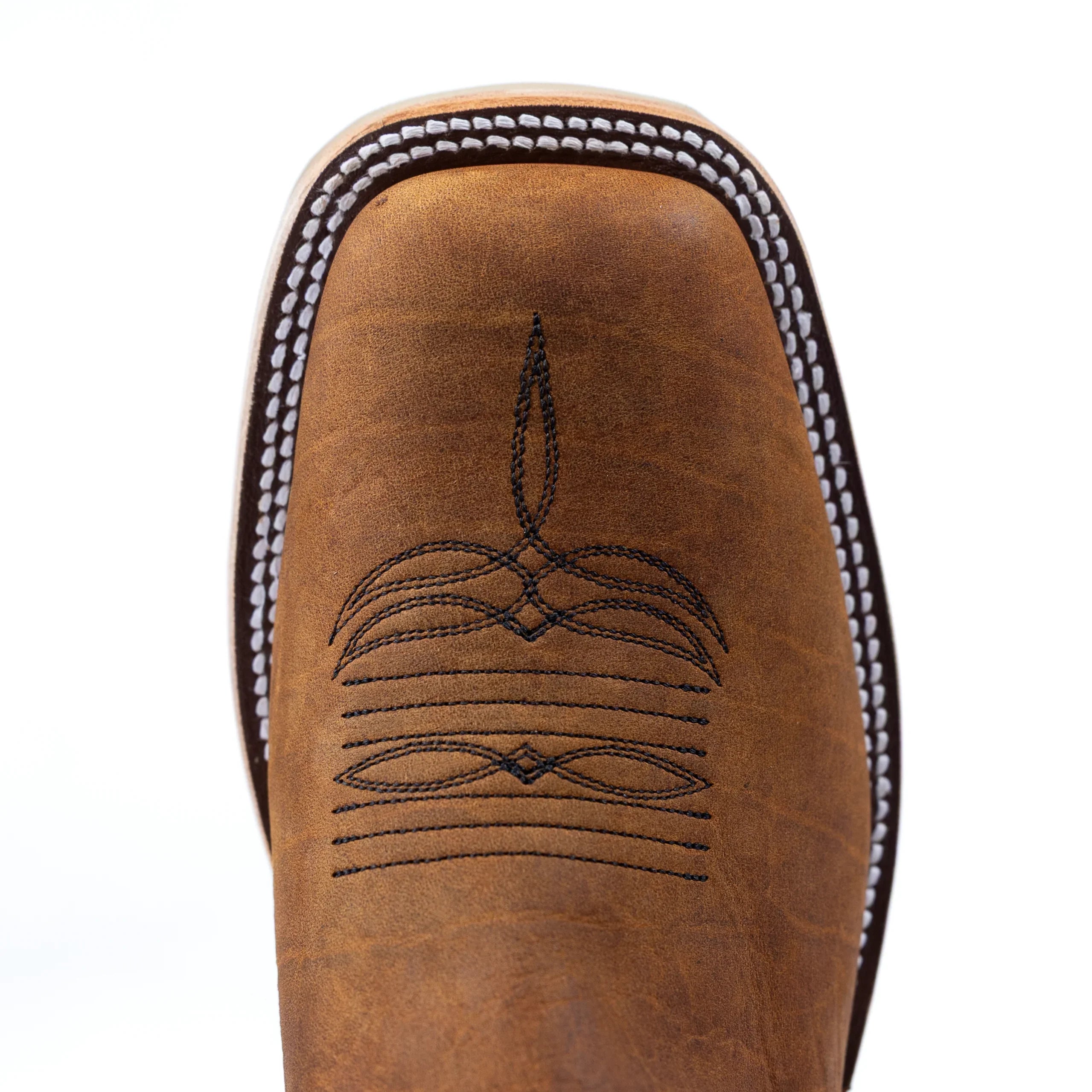 Anderson Bean Natural Brahma Bison with 13" Oxblood Outlaw Tops