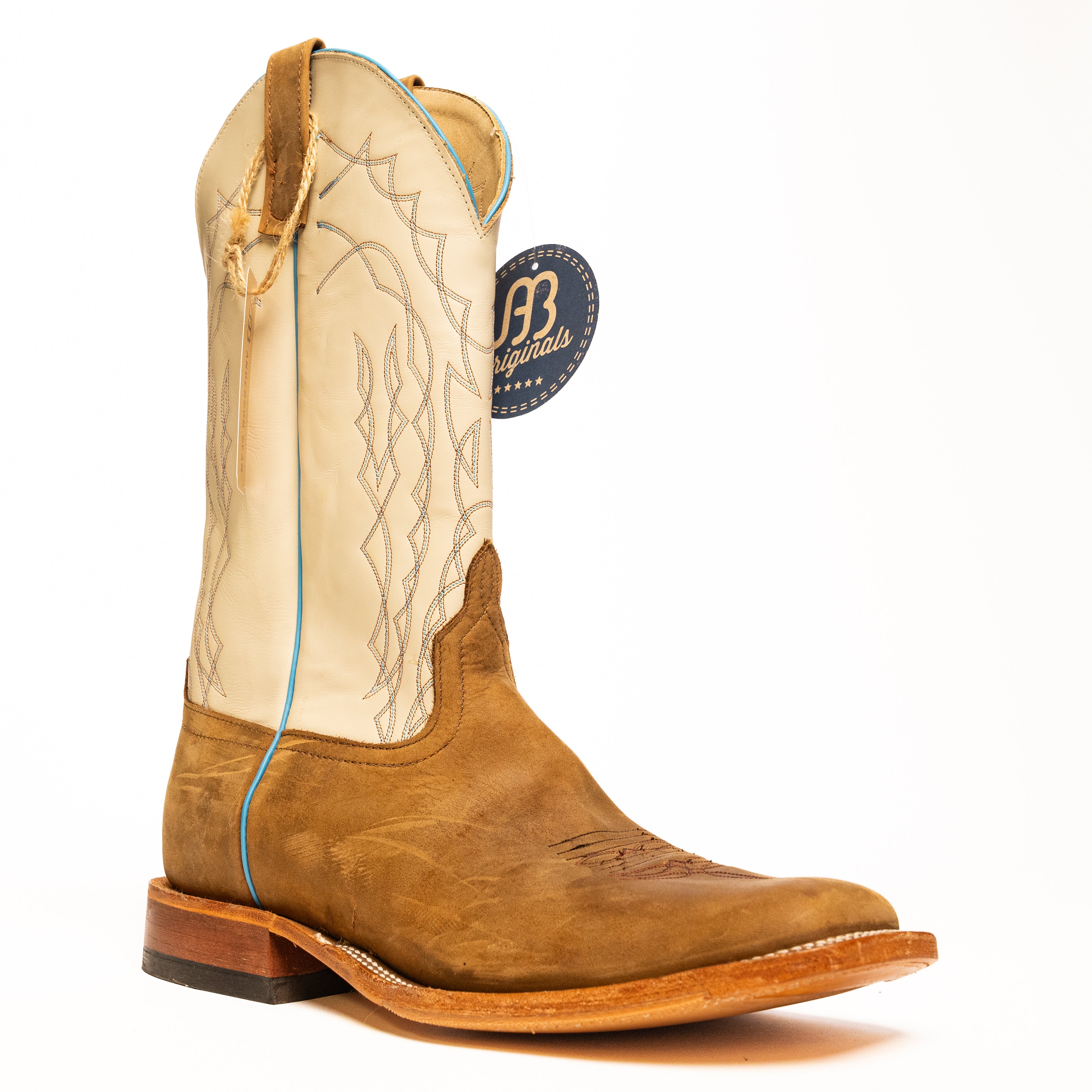 Anderson Bean Oakwood Crazyhorse Tan Square Toe Boots – Crazy