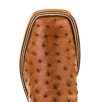 Anderson Bean Rust Brown Full Quill Ostrich with 13" Chocolate Volcano Top S1099 - Crazy House Western Wear