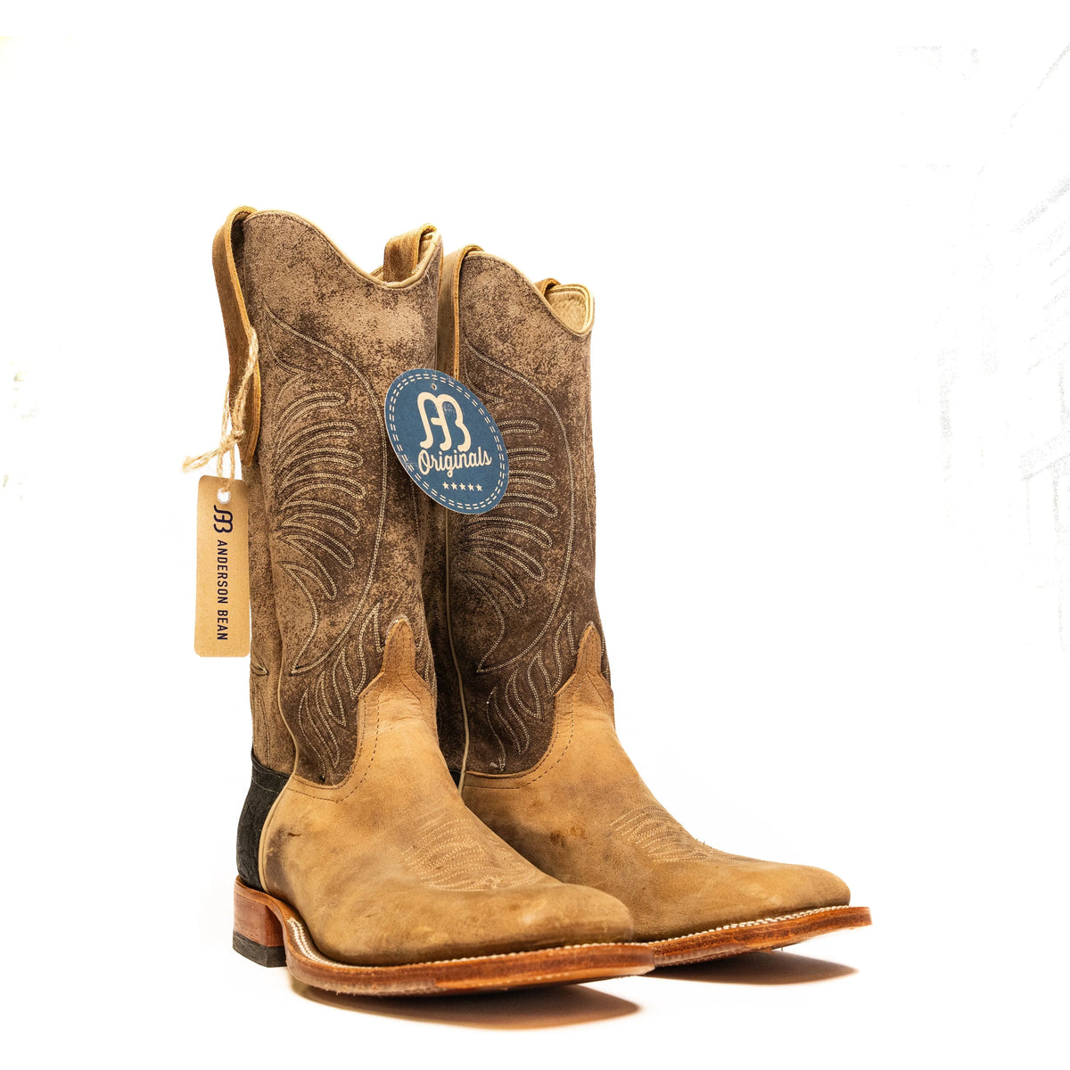Anderson Bean Sand Angry Elk with 13" River Rock Top - Crazy House Western Wear