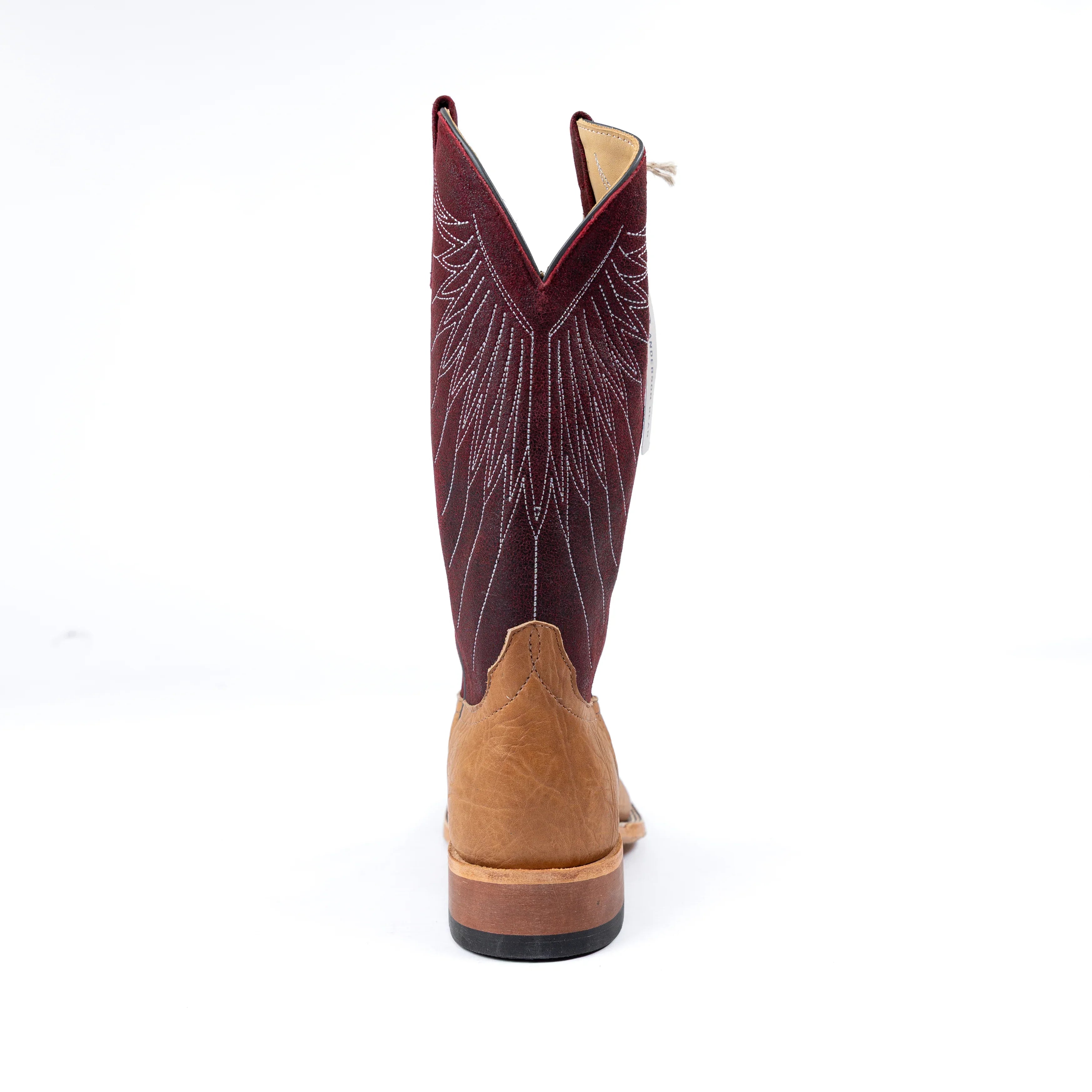 Anderson Bean Tan Bull Shoulder with 13" Cherry Mendocino Tops