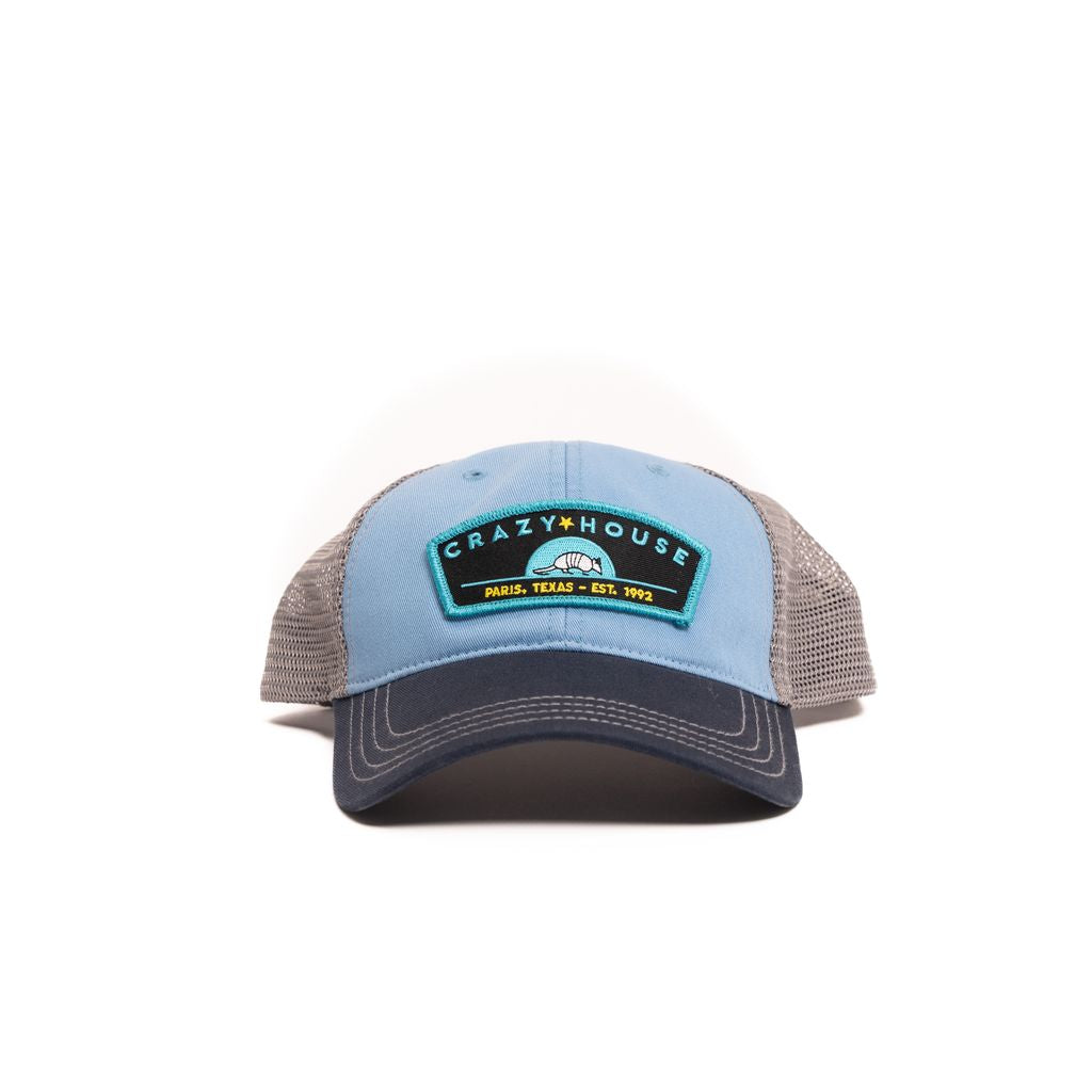 Crazy House Unisex Snapback Blue and Gray With Patch - Crazy House Western Wear