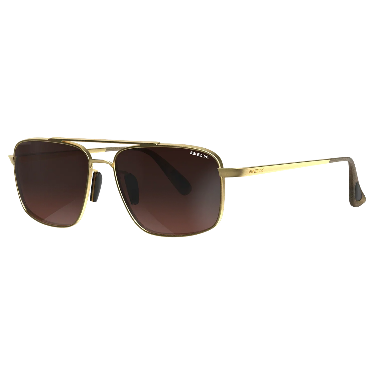 Bex Accel Gold/Brown/Silver Sunglasses S140GLBRSL