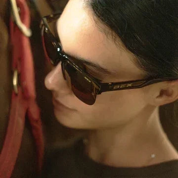 Bex Brown and Gold Wildyrd Square Sunglasses S139BBG
