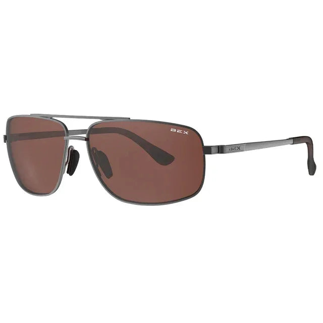 Bex Gambit Gunmetal/Brown Sunglasses S147GB
