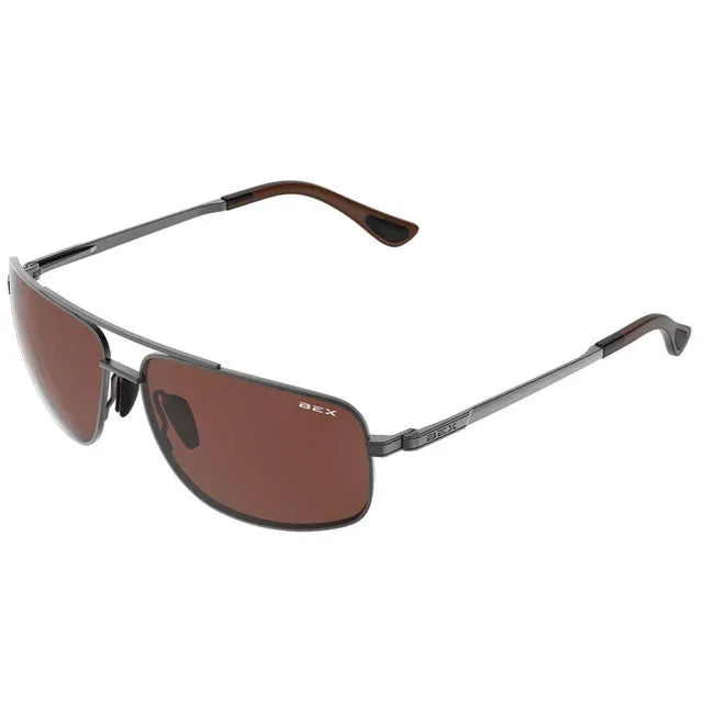 Bex Gambit Gunmetal/Brown Sunglasses S147GB
