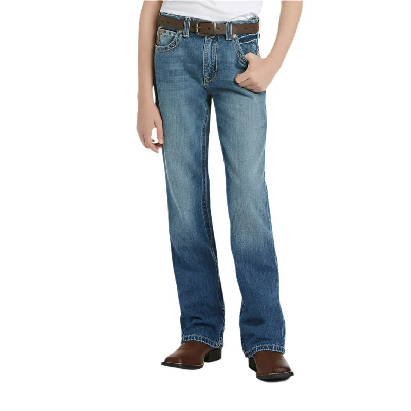 Boy's Ariat B4 Relaxed Boundary Boot Cut Jean 10018345 - Crazy House Western Wear
