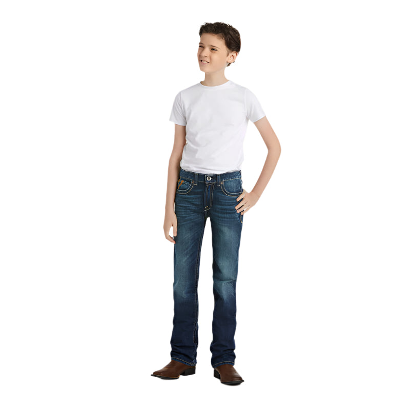Boy's Ariat B5 Slim Boundary Stackable Straight Leg Jean 10018338 - Crazy House Western Wear