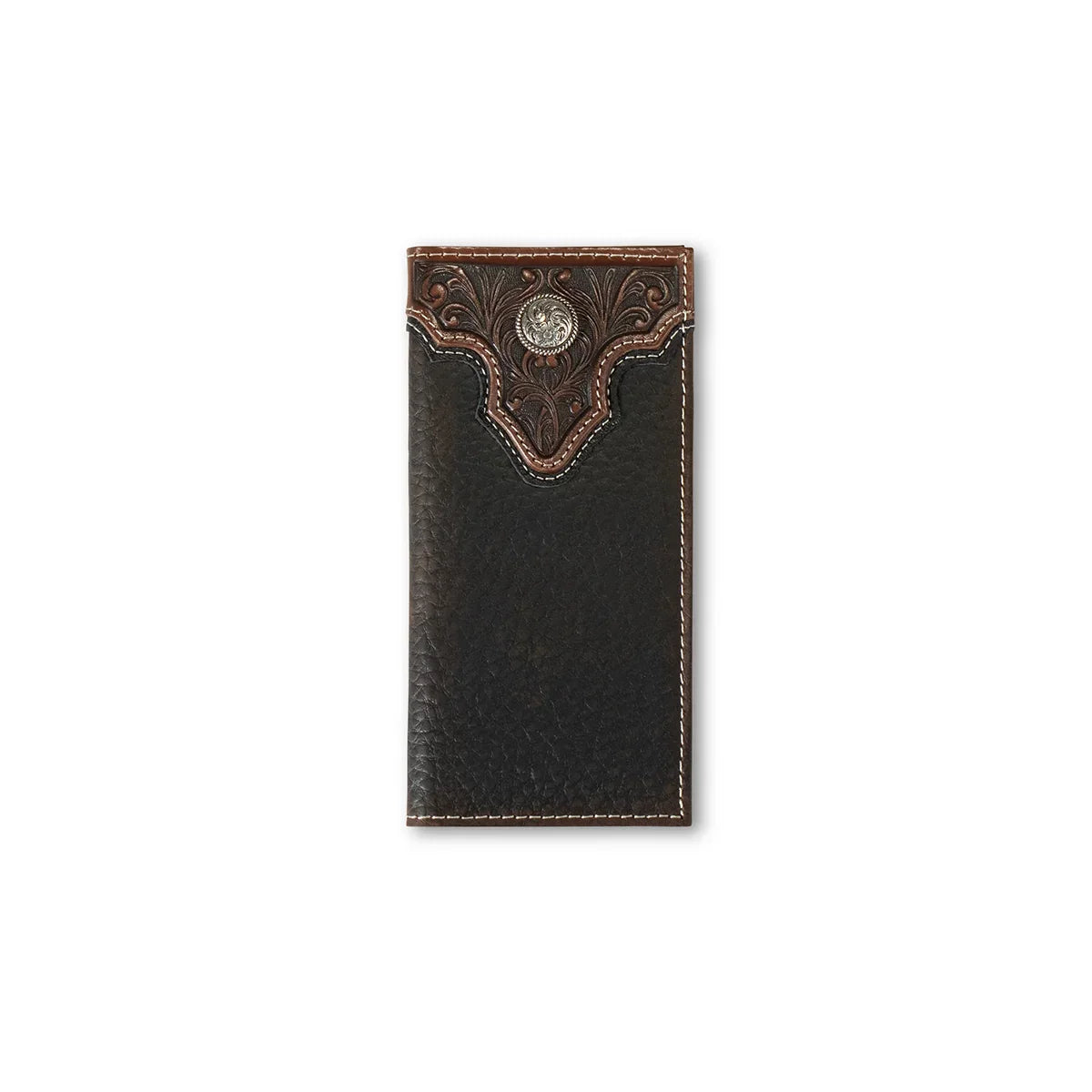 Boy's Ariat Brown Rodeo Style Genuine Leather Wallet A3551502 - Crazy House Western Wear