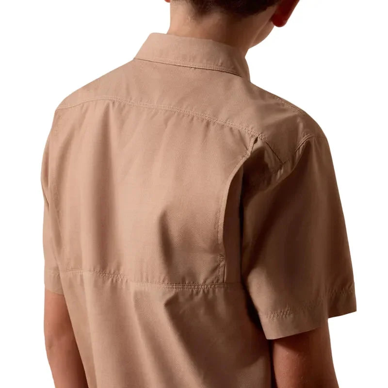 Boy's Ariat Khaki Southwest Cross Printed Vent TEK Outbound Classic Fit Shirt 10073420