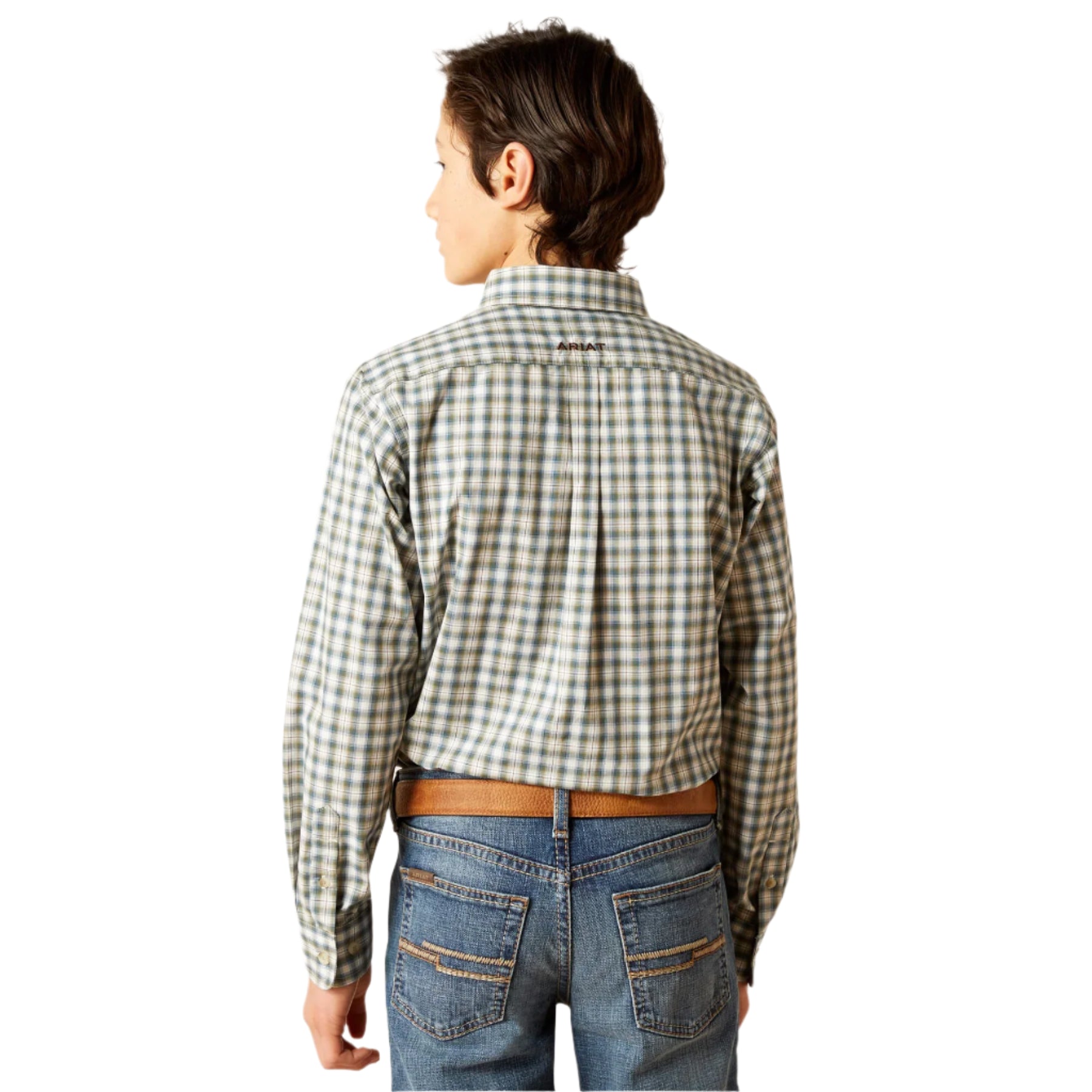 Boy's Ariat Pro Series Blake Classic Fit Button Down Shirt 10046435 - Crazy House Western Wear