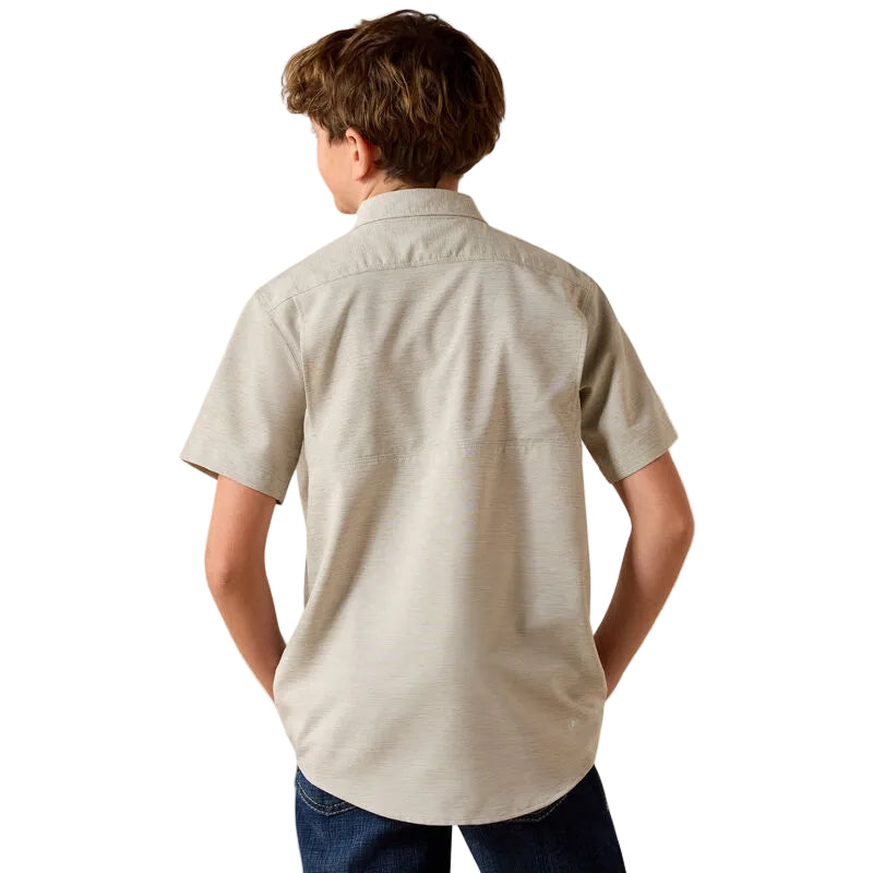 Boy's Ariat VenTEK Outbound Heathered Classic Fit Shirt 10071694