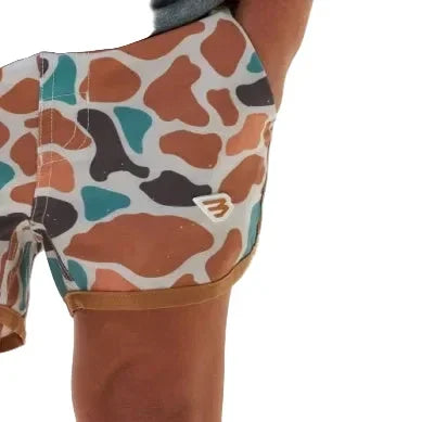 Boy's Burlebo Bayside Camo Swim Trunks Y-ST-BAYC