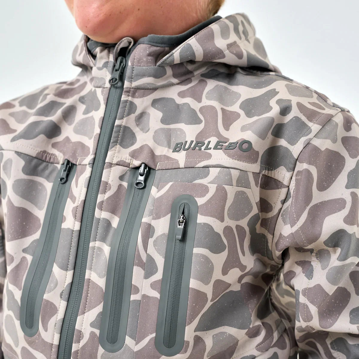 Boy's Burlebo Classic Deer Camo Challenger Jacket