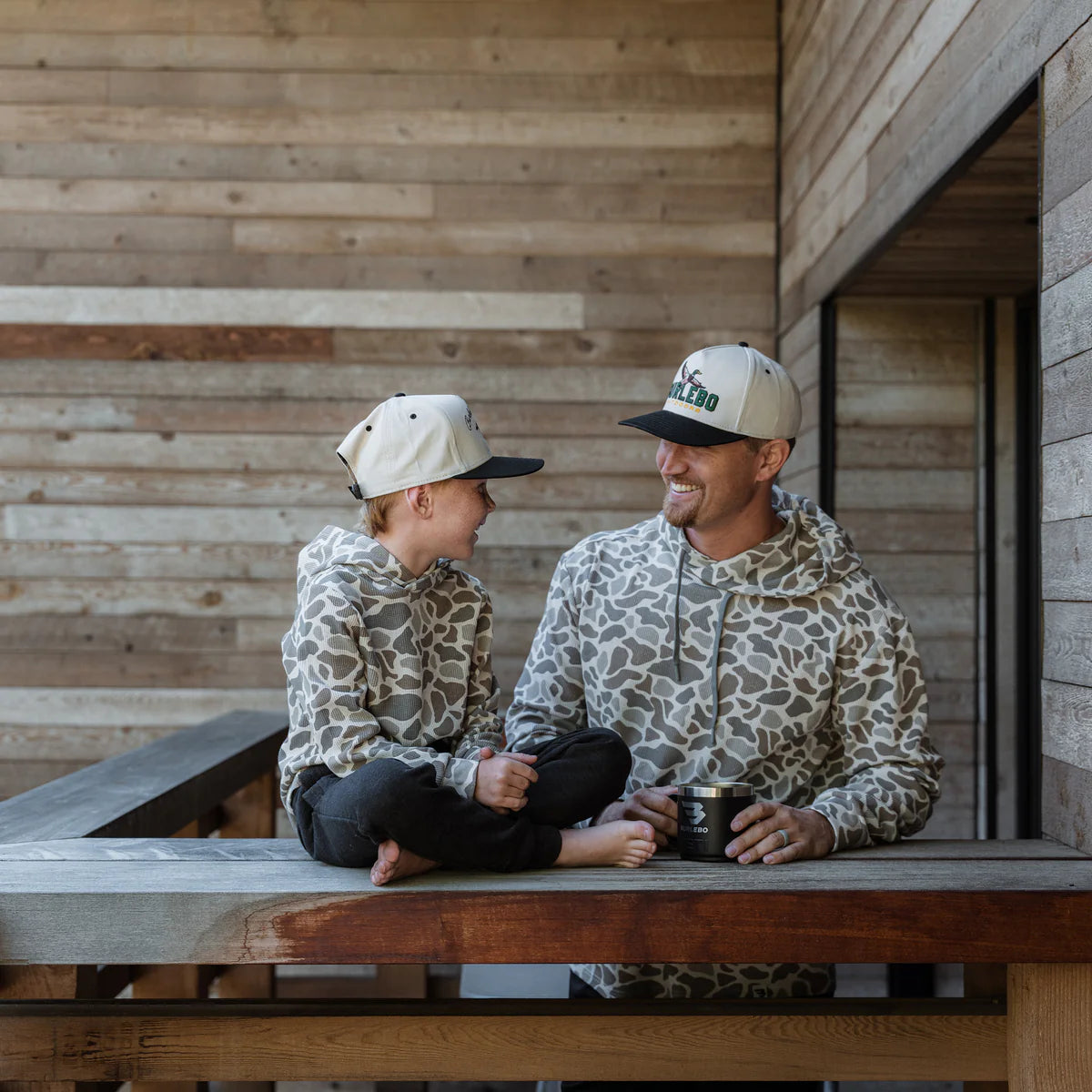 Boy's Burlebo Classic Deer Camo Thermal Hoodie Y-TH-CDC