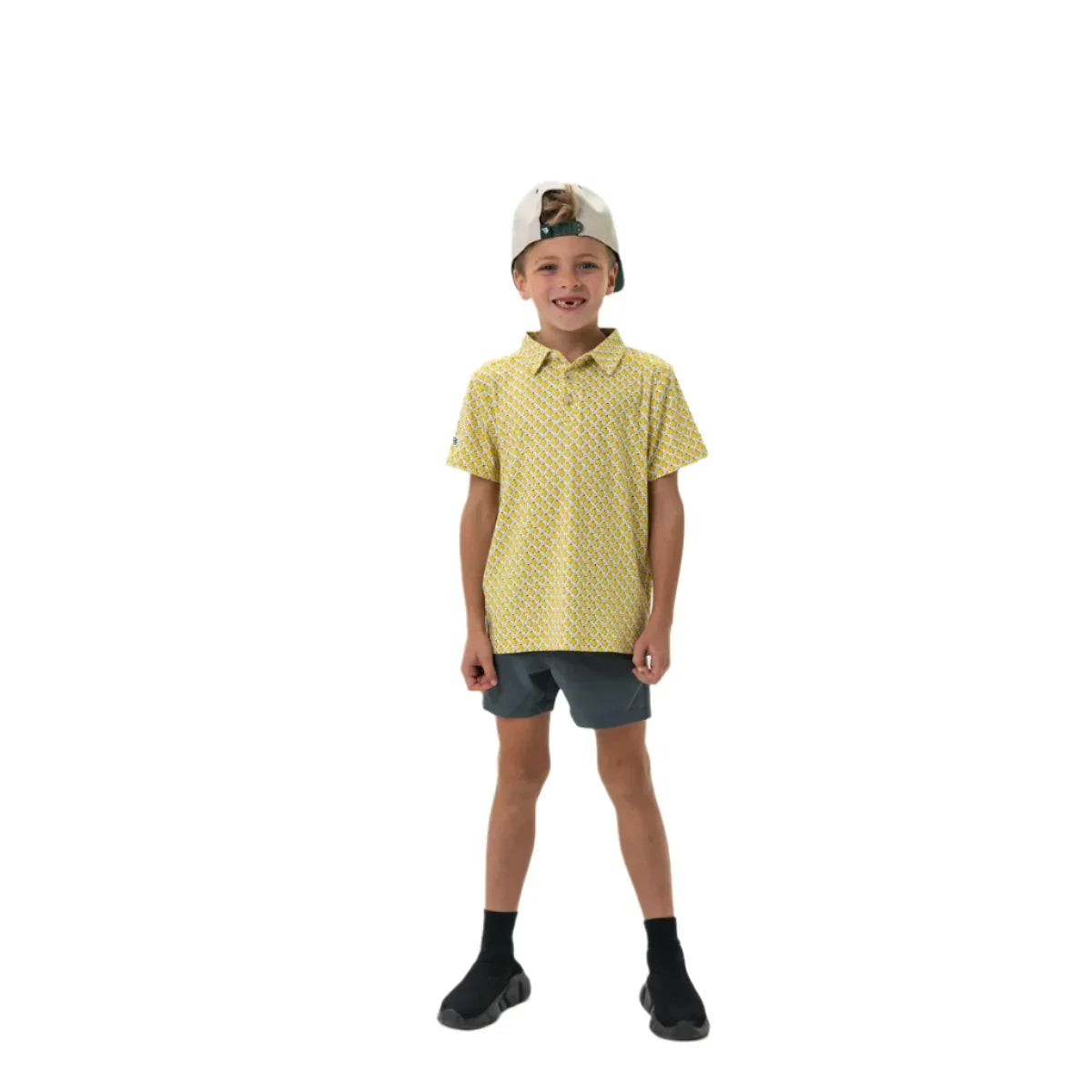Boy's Burlebo Everyday Short - River Rock Grey - Classic Deer Camo Pocket Y-ES-RRG-CDC - Crazy House Western Wear