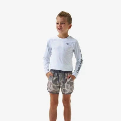 Boy's Burlebo Jumbo Deer Camo Swim Trunks Y-ST-JCDC
