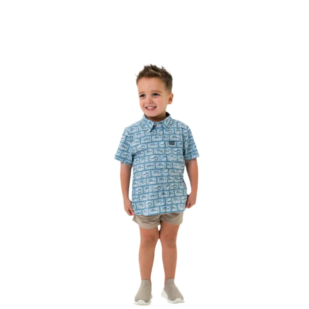 Boy's Burlebo Performance Button Up - Angler's Choice Shirt Y-PBU-ANGC - Crazy House Western Wear