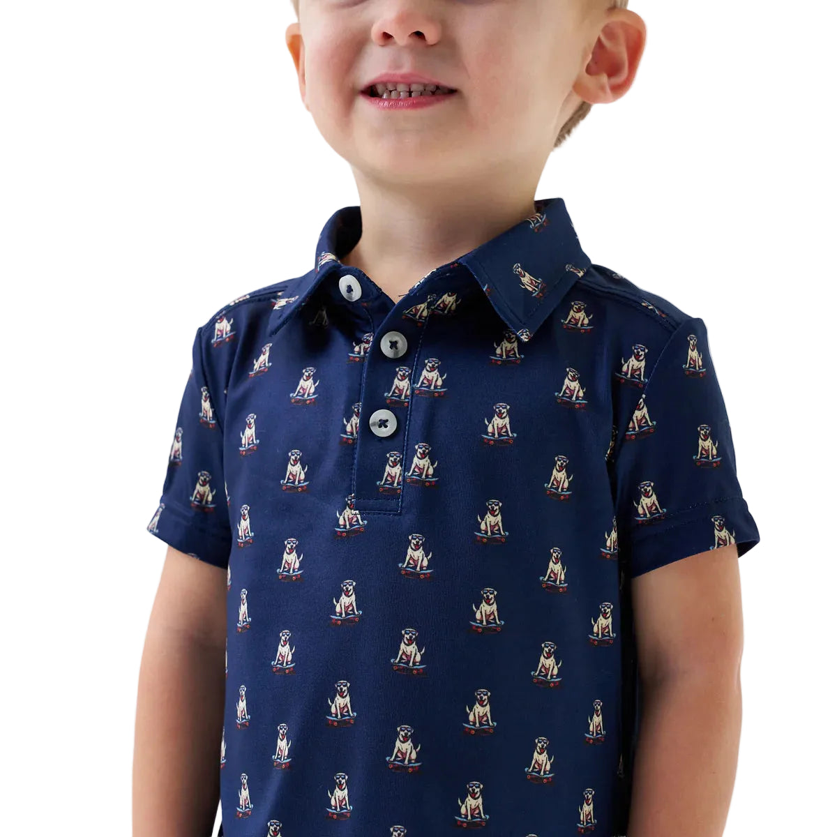 Boy's Burlebo Skate Dog Performance Polo Y-PP-SKDG