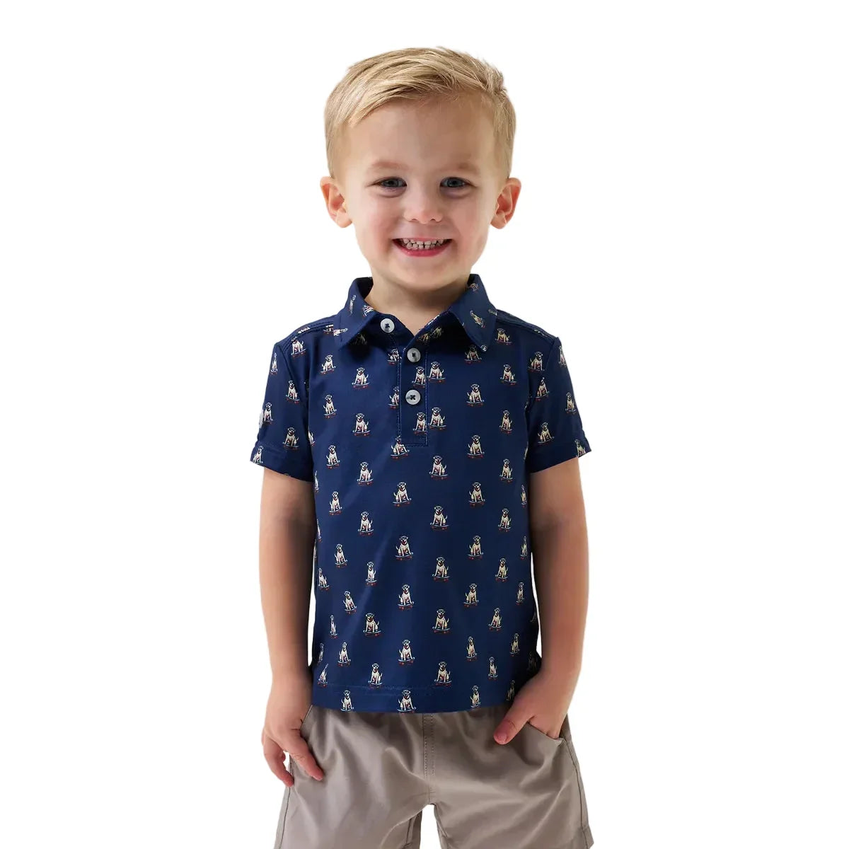 Boy's Burlebo Skate Dog Performance Polo Y-PP-SKDG
